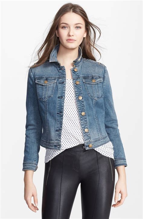 burberry brit jacket|Burberry Brit denim jacket.